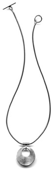 OLGA $170-sterling silver necklace with lightly brushed surface (16" snake chain)
OLGA $170-sterling silver necklace with lightly brushed surface (16" snake chain)